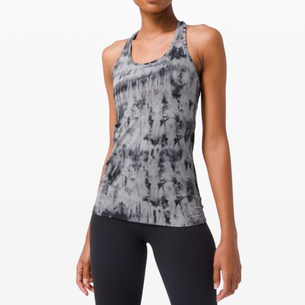 Lululemon Cool Racerback Dark Chrome Black